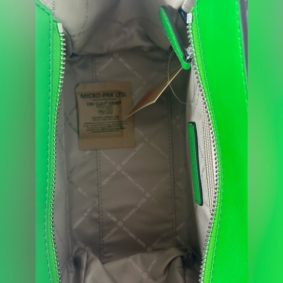 MICHAEL KORS NWT Women's FREYA Small Leather Satchel/Xbody Palm MSRP $328 - Picture 9 of 12